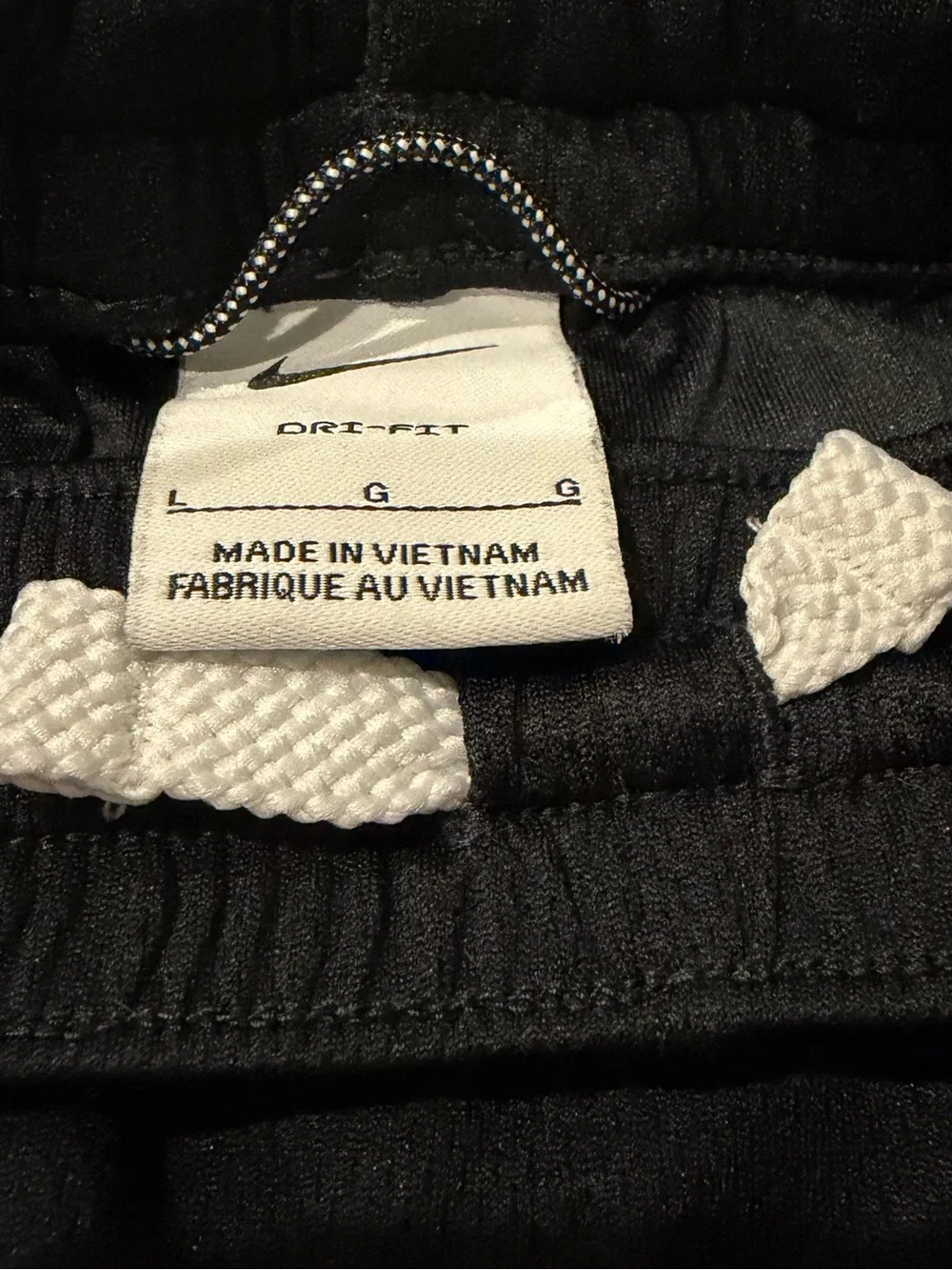 Nike Black Men's Athletic Shorts with White Accents